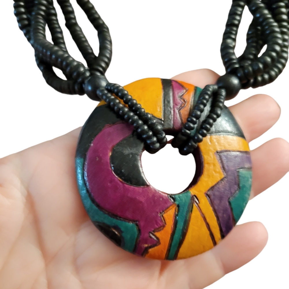 Vintage 80s Statement Necklace Chunky